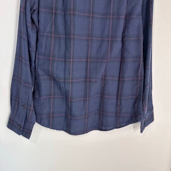 NWT Travis Mathew Third Person Plaid Long Sleeve Button Down | Blue | SZ S - Picture 8 of 11